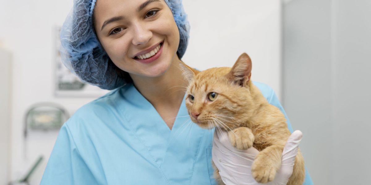 close-up-veterinarian-taking-care-pet close-up-veterinarian-taking-care-pet